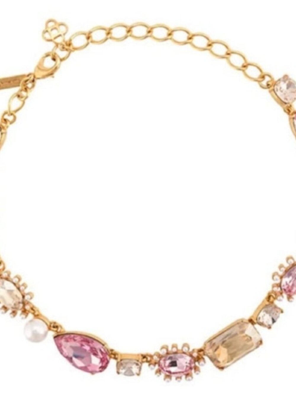 Oscar de la Renta Statement Necklace Pink
